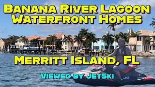 Waterfront Homes viewed from the Banana River Lagoon Merritt Island, Florida #travel #waterfront