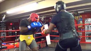 Heavyweight Boxing Sparring Inside Stacey McKinley Boxing Gym