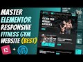 😍Master ELEMENTOR: Build a Responsive FITNESS GYM CENTER Website from Scratch | Wordpress Tutorial