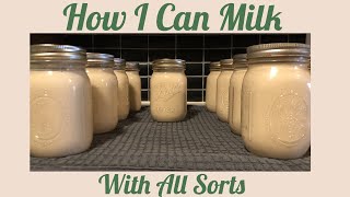 Pressure Canning Milk - How I Can Milk - Canning On A Glass Top Stove