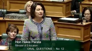 16.08.16 - Question 12 - Chris Hipkins to the Minister of Education
