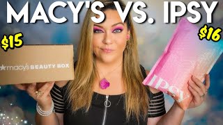 Ipsy Glam Bag Vs. Macy's Beauty Box January 2025 | LUXURY VS. DRUGSTORE