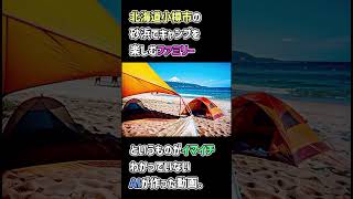 ２０２４年に大雪に見舞われた北海道小樽市のおたるドリームビーチでキャンプを設営する家族、というものがイマイチ理解できないAIの動画です。音楽「しゃろう、１０℃」