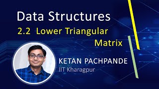 Data Structures - 2.2 Lower Triangular Matrix - 2D Arrays