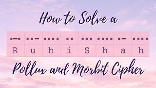How to Solve a Pollux (Morbit) Cipher (Codebusters | Science Olympiad)