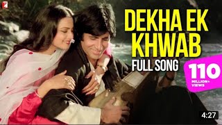 Dekha Ek Khwab Song | Silsia | Amitabh Bachchan, Rekha | Kishore Kumar, Lata Mangeshkar, Shiv-Hari