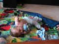 brayden trying to crawl...kindof