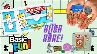 NEW! Monopoly Surprise Community Chest Collectible Tokens Unboxing! ULTRA RARE Walmart Exclusive