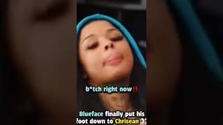 Blueface puts his foot down on chrisean 🫣🤣#blueface #chrisean #bluefacebaby #shorts #chriseanrock