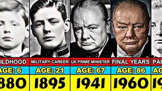 Winston Churchill Transformation From 6 to 90 Year Old