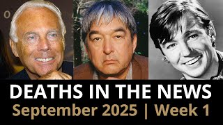 Who Died This Week | September 2025 #1 Celebrity Deaths & More