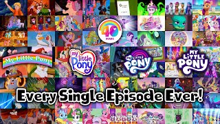 Every My Little Pony Episode EVER (1984-2024) ⏐ MLP 40th Anniversary