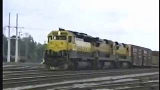 NYS\u0026W Yellow Jackets Lead CSX R403 From Eastside Yard To Wilsmere Delaware 1989