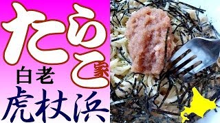 白老の「たらこ家虎杖浜」にて、極上たらこスパゲティをいただく！