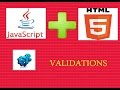 Javascript Form Validation Part2
