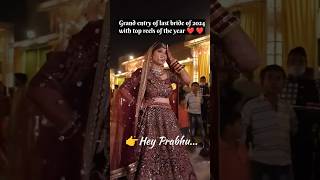 Last Grand bridal entry❣️ of 2024 ♥️ with top reels of the year #bridal #bridaldance #bridalmehndi