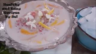 Palm Seeds in Sweet Coconut Milk Dessert Recipe (Sarai Tnout)