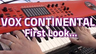 NEW RELEASE! Vox Continental 73 Keyboard - First Look \u0026 Demo with Luke Edwards