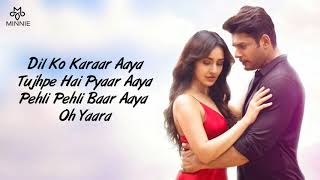 Dil Ko Karaar Aaya Full Song With Lyrics Yasser Desai | Neha Kakkar | Dil Ko Karar Aaya