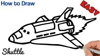 How to Draw a Space Shuttle / Easy Drawings for beginners