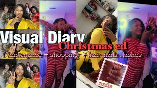 VISUAL DIARY CHRISTMAS MAINTENANCE ☆ , shopping , hair , chit chat etc