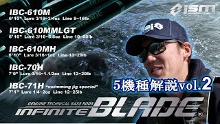 イッチー市村直之がインフィニットブレードINFINITE BLADEの各モデルを詳細解説 vol 2【ベイトキャスティングロッド5本をガッツリ解説】