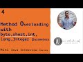 Method Overloading with byte,short,int,long,Integer parameters