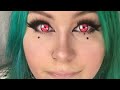 daki demon slayer lens affordable cosplay contact lenses 🥰 mislens contact try on review