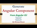 Learn Angular 7:- Part 3) Generate Angular Component from CLI and add custom component