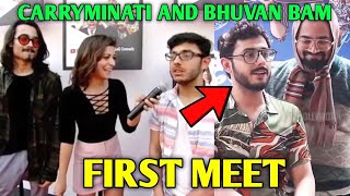 When @CarryMinati Met @BBKiVines FIRST TIME | Bhuvan Bam and CarryIsLive COLLAB Facts #Shorts