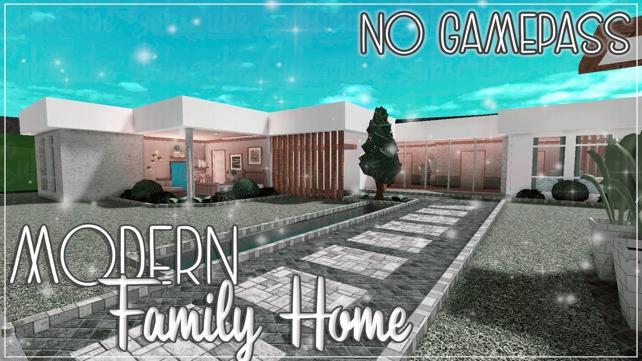 ROBLOX | Bloxburg: Modern No Gamepass Family Home | 89k | Tour ...