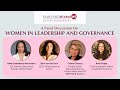 A Panel on Women in Leadership and Governance | Harvard GlobalWE