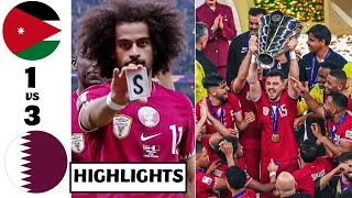 🔴 Jordan vs Qatar 1-3 FINAL HIGHLIGHTS: Afif 3 Penalties | Qatar Full Cup Celebration!