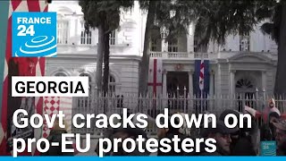 Georgia cracks down on pro-EU protesters with new fines • FRANCE 24 English