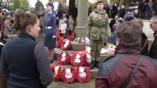 Chorley Remembers 2016 Wreath and Honour Guard