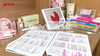 Study With Me (D-11) 간호사 국가고시🔥fire ASMR (50/10) Let's study together National exam for nurses