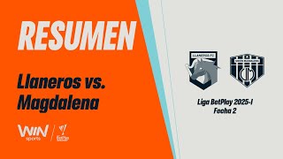 Llaneros FC vs. Unión Magdalena (resumen y goles) | Liga BetPlay Dimayor 2025-I | Fecha 2