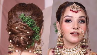 FULL BRIDAL MAKEUP & HAIRSTYLE TUTORIAL || STEP BY STEP