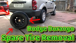 How to remove Spare tire on Dodge Durango