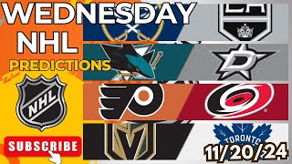 NHL Picks \u0026 Predictions Today 11/20/24 | NHL Picks Today 11/20/24 | Best NHL Bets