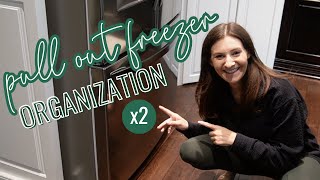 *NEW* PULL OUT FREEZER ORGANIZATION // Two French Door Freezer Organization Tips & Products