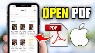 How To Open PDF Document On iPhone (Step By Step)