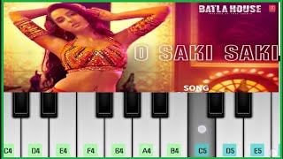 O Saki Saki Song | Batla House | Mobile Perfect Piano Tutorial