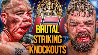 The MOST BRUTAL Striking Video YOU NEED TO SEE  MMA Knockouts  & Combos From UFC & Glory Kickboxing
