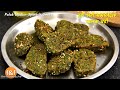 Palak wadi - पालक वड़ी - healthy snack recipe made with Spinach