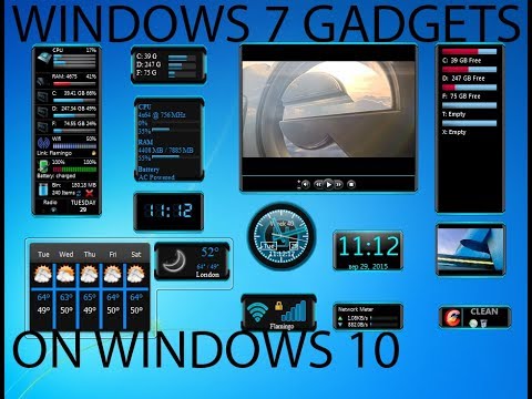 Run Windows 7 Gadgets on Windows 8/10