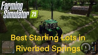 BEST Riverbend starting lots for Farm Manager - Farming Simulator 25