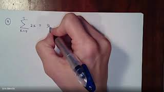 Alg 2 Notes 4-4 Sigma Notation