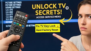 UNLOCK Your TV's SECRET Menu & FIX Key Lock! (Hard Reset ANY Smart TV) - Secret TV Code