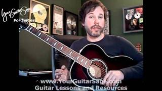 Amazing Grace - Lefty Beginner Acoustic Guitar Lesson